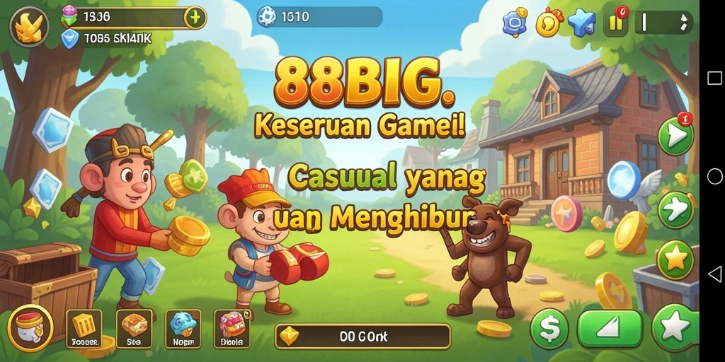 Tampilan gameplay seru dan interaktif di 88BIG.