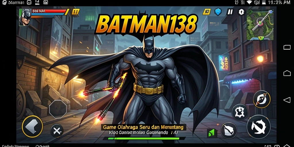 Screenshot utama BATMAN138 menampilkan pertandingan olahraga yang intens dan seru.