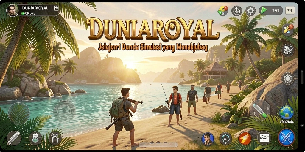 Tangkapan layar DUNIAROYAL yang menampilkan aksi gameplay penuh warna.