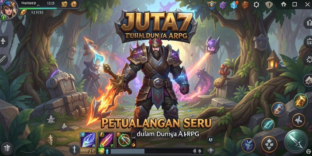 Tampilan menarik dari gameplay seru JUTA7 di dunia ARPG.
