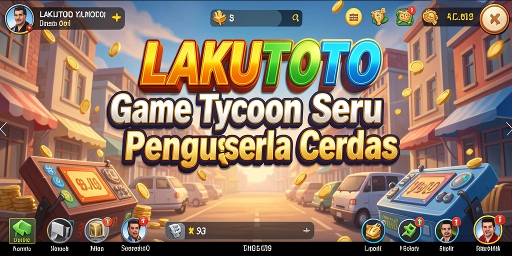 Tampilan gameplay menarik di LAKUTOTO yang menunjukkan pengelolaan bisnis.