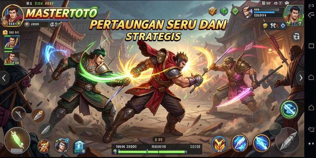 Tampilan gameplay seru dari MASTERTOTO dengan pertarungan dinamis.