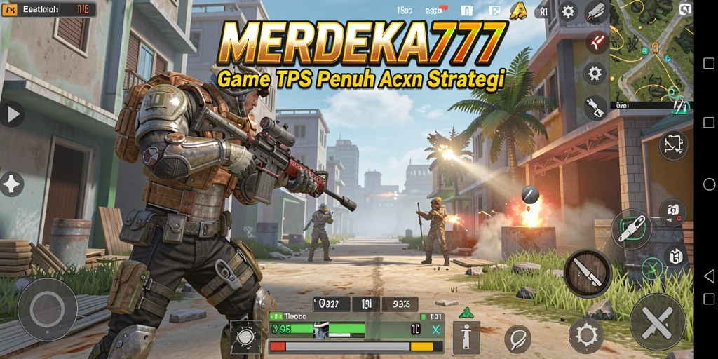 Screenshot gameplay TPS yang menegangkan dari MERDEKA777.