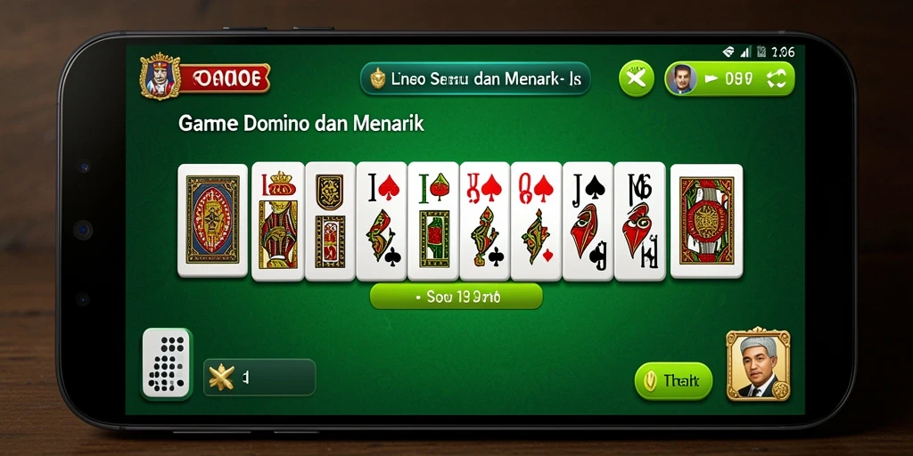 Screenshot gameplay N06 menampilkan suasana permainan Domino yang seru.