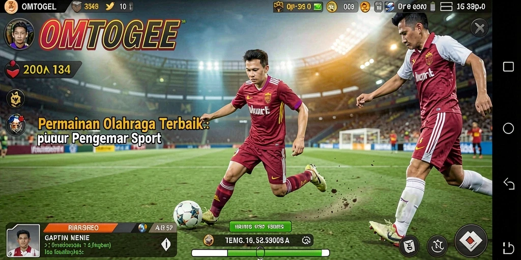 Tampilan dinamis dan menarik dari gameplay olahraga OMTOGEL.