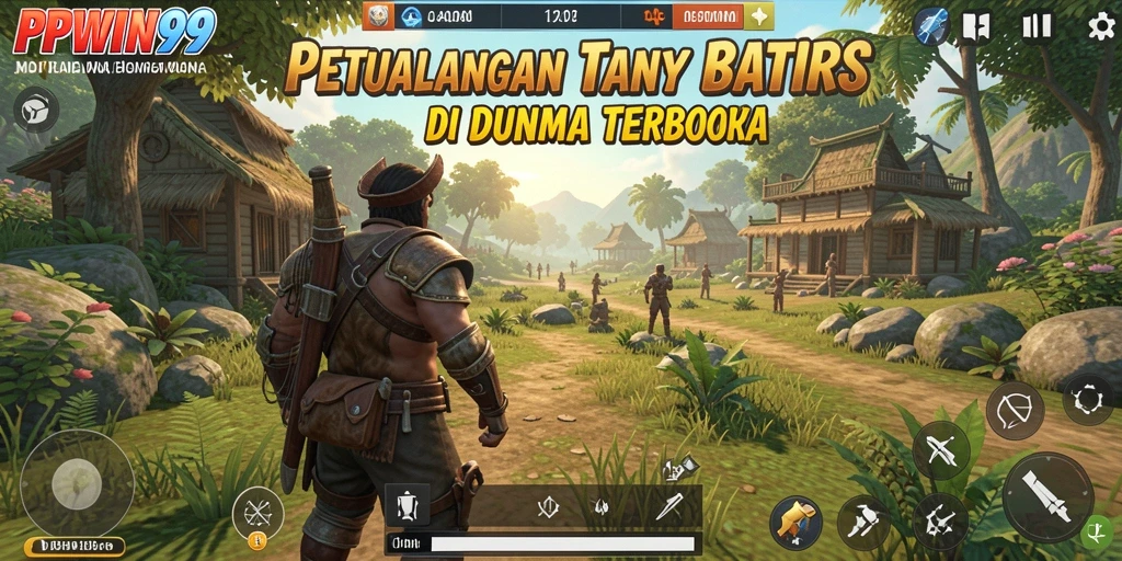 Screenshot gameplay PPWIN99 menunjukkan dunia terbuka yang menakjubkan.