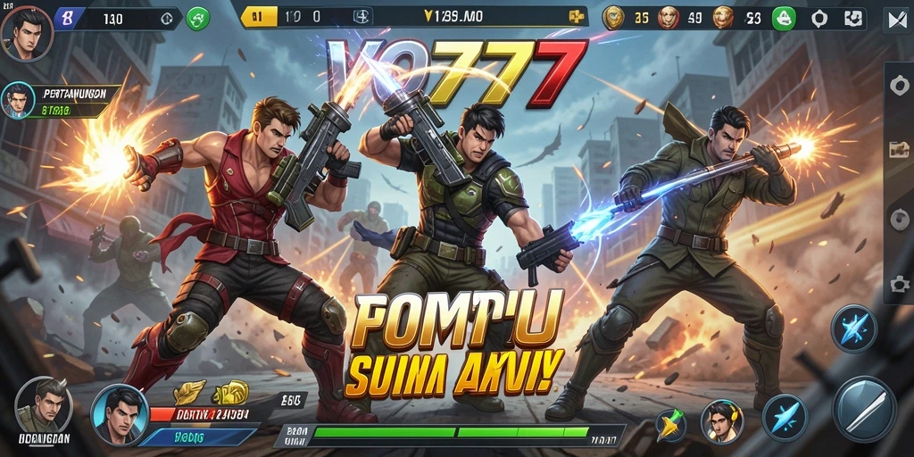 Screenshot VO777 menampilkan aksi pertarungan yang intens dan seru.