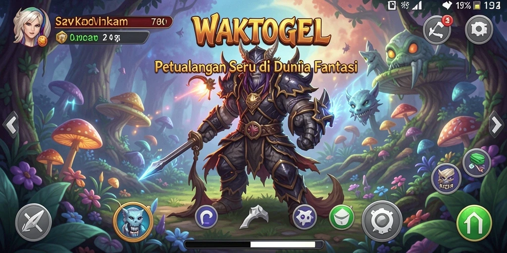 Screenshot gameplay WAKTOGEL menunjukkan aksi petualangan yang mendebarkan.